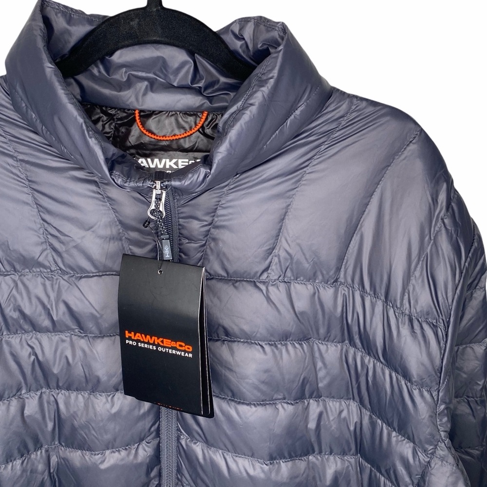 new Hawke & Co ✰ Quilted Packable Down Ski Snowboard Sport Winter Jacket ✰ Smoke - Picture 7 of 15